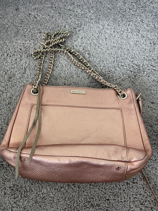 Rebecca Minkoff Handbags - Rebecca Minkoff rose gold metallic leather handbag